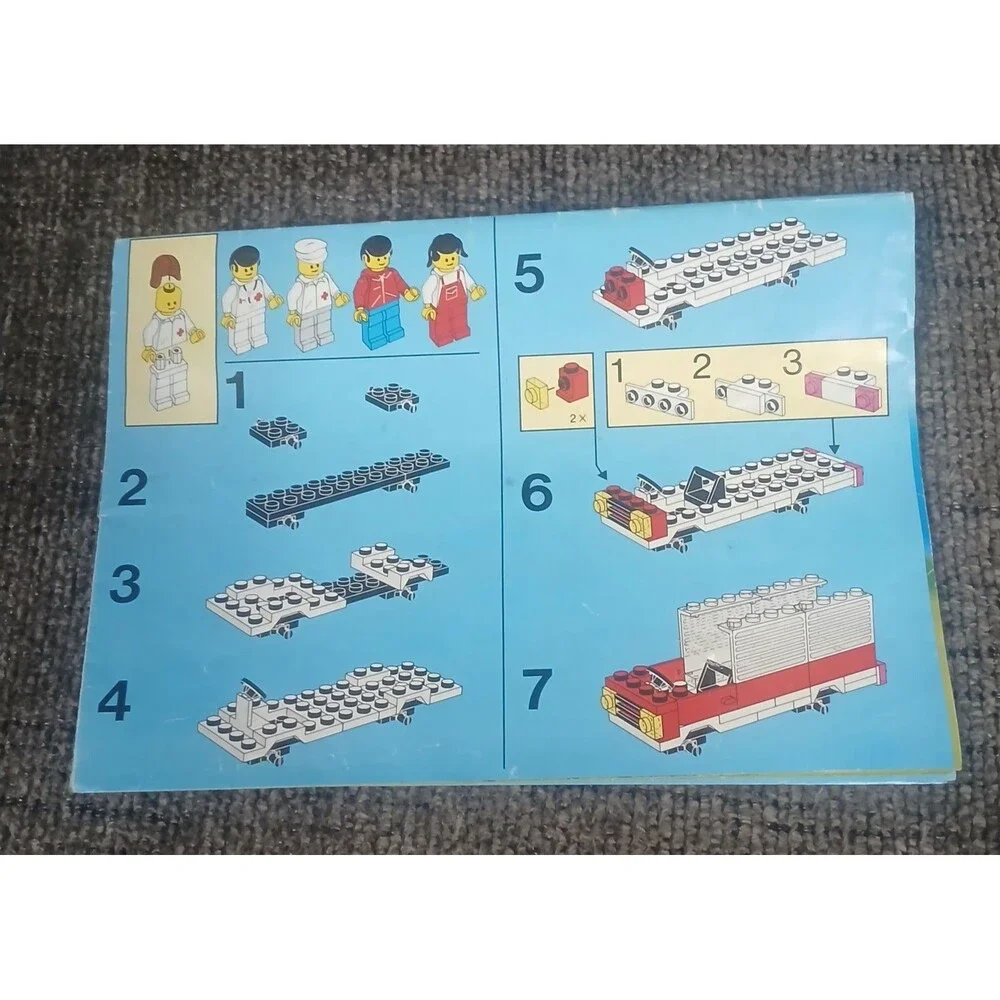 LEGO 6380 Emergency Treatment Center Instruction Original Manual Only Vtg Castle